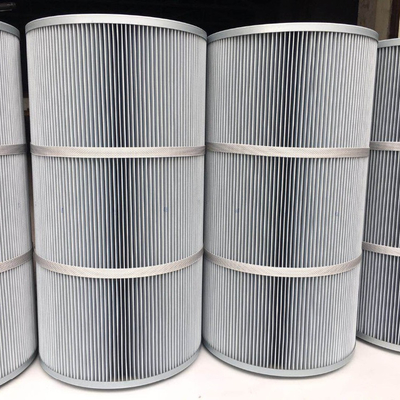 Synthetic Fiber Industrial Air Filter Cartridges 0.1 micron Polyester Antistatic