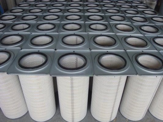 Cement Industry Industrial Air Filter Cartridges / Pleated Filter Bags Dust Collectors