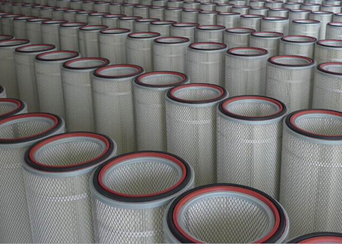 Pleated Membrane Filter Cartridge PTFE Material Sand Blasting Fire Proof